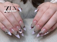ゼン ネイル デザイン 池袋(ZEN NAIL DESIGN)/長さだしやり放題×つけ放題