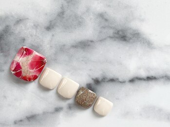 スリー(THREE)/Apr,2021/nail design