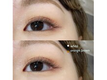 ジョリ(Joli.)/ホワイト ×　オレンジブラウン