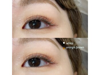 ジョリ(Joli.)/ホワイト × オレンジブラウン