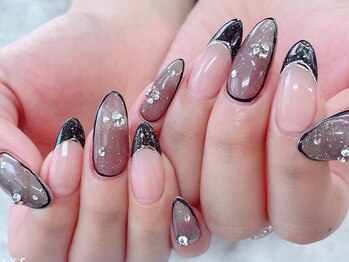 ネイルサロン シェル(Nail Salon SHELL)/ブラックギャルネイル☆
