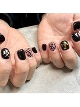 エイト(8)/メンズ　レオパードネイル