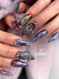 大人dreamy水彩オーロラネイル☆
