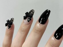 アイ ネイルズ 天神店(I nails)/ブラックガーリー　¥8300