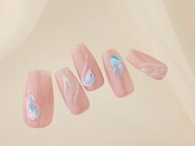 ヴァンネイル(VINGT NAIL nail&eye beauty)/透け感春夏ニュアンス
