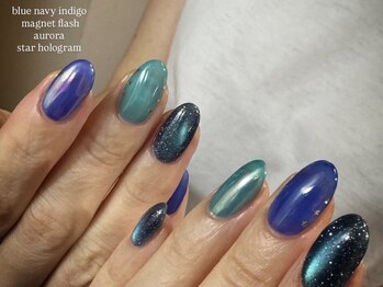 ルカ 原宿(lux)/ちぐはぐブルーネイル