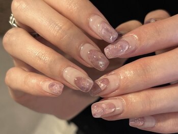 ラフバイディアブルー(Laugh by diarblue)の写真/大人かわいい春のニュアンスデザイン♪ふんわり揺れるカラーが指先に☆
