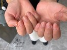パラジェル夏ネイルチークネイル