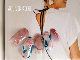 【フラワーネイル】