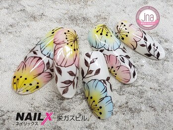 ネイリックス 栄ガスビル(NAILX)/パステルフラワーネイル☆