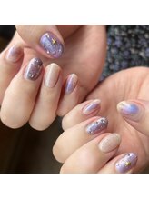 セクションプラス 吉祥寺(SECTION+)/ニュアンス夜空ネイル