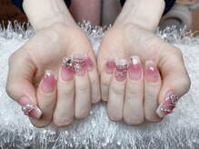 レアネイル 新宿(le'a nail)/キラキラチークネイル