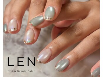 レン(LEN.)/マグネット×グリッターフレンチ