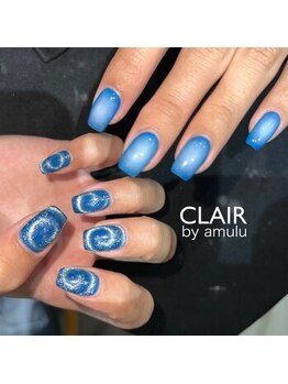クレール バイ アミュール(CLAIR by.amulu)/青ネイル
