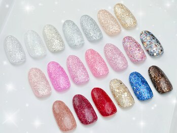 《フット》ラメワンカラー