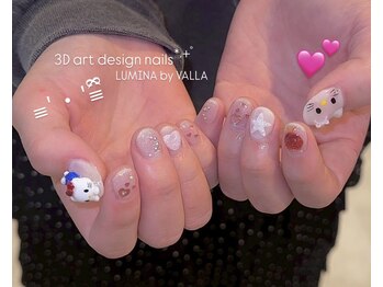 3Dアート☆キティーネイル♪