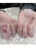 【チップ長さだし】ミラー・オーロラネイル　￥12500→￥8500
