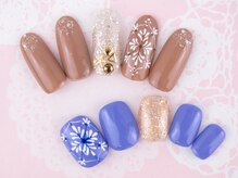 リアン(lien)/ハンド＆フットお揃いネイル