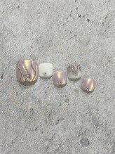 シェリーネイル(Cherie Nail)/ミラーフットネイル♪