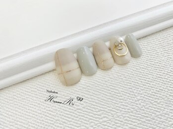 ネイルサロン ハンナ(Nail salon Hanna.Ri)/パールビジューデザイン