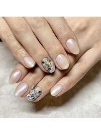 埋め尽くし☆ミラーネイル