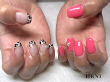 モア(moa)/レオパード　ピンク　シンプル