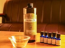 選べる精油は5種類。お好みでブレンドも可能です