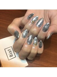 ラメワンカラーネイル[新宿]