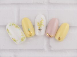 60分☆ミモザ風ネイル