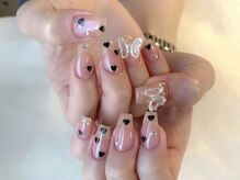 ワイアンドエムネイル 高田馬場店(Y&M. NAIL)/長さだし×特殊パーツ