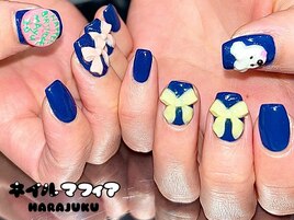 3D/キャラネイル/リボンネイル