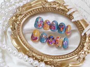 ドットミーバイシュエット(dot Me by chouette)の写真/【オールジャンル対応できる高技術★】持ち込み画像の組み合わせ自由!手書きアート~今話題の痛ネイルも◎