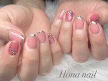 ホナネイル(Hona nail)/持ち込み/ガラスフレンチ