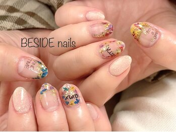 ビサイドネイルアート(BESIDE NAIL Art)/押し花ネイル