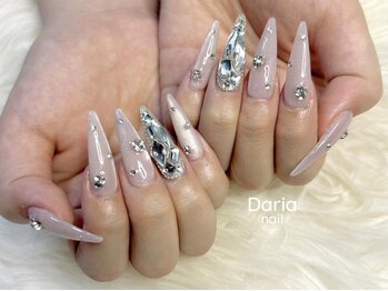 ダリア(Daria)の写真/冬ネイルは長めが可愛い♪埋めつくしネイル/ベイビーブーマー/ガラスフレンチネイル/クロムネイルまで対応