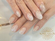SONEL【マツエク/まつ毛パーマ/アイブロウ/ネイル/パラジェル】御徒町店の雰囲気（★流行りのレースネイル★パラジェル変更可♪爪を傷めない施術）