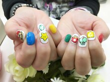 プルミエ ネイル(Premier Nail)/手描きアート☆マリオネイル