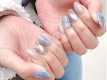 ネイルマジック 仙台一番町店(NAIL MAJIC)/うねうねミラーネイル☆