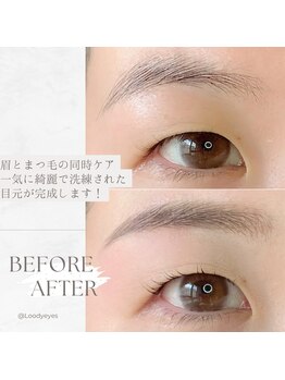 ルーディーアイズ(Loody eyes)/パリジェンヌラッシュリフト&眉