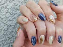 ブルーニュアンスネイル☆