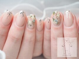 押し花ネイル ブライダルネイル