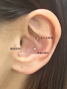 アールイードット(Re.)の写真/《大人気》耳ツボジュエリー取扱店☆選べる豊富なトレンドパーツ♪配置や個数も選べる6パーツ2,750円★