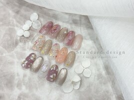 ニュアンスフラワーネイル