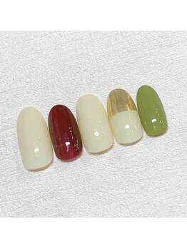スマイルネイル板橋ときわ台の写真/《初回オフ無料》普段派手なネイルが出来ない方にも◎上品且つシンプルなデザインも豊富♪