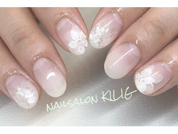 ネイルサロン キリグ(KILIG)/ブライダル♪奥行きフラワー