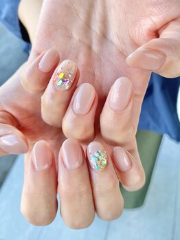 モノクローム(Monochrome)/ワンポイントネイル