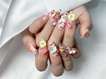 ティーアンドビー ネイルスタジオ(T&B NAIL STUDIO)/トレンドワンホンちゅるんネイル