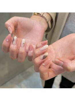 エムスラッシュ ネイル たまプラーザ(M.SLASH)/ニット風ネイル♪