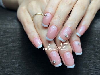 サロン エージー(salon AZ)の写真/大人気！爪に優しいフィルイン導入◎肌馴染みの良いカラーで手指がキレイに見えるワンランク上の指先へ☆