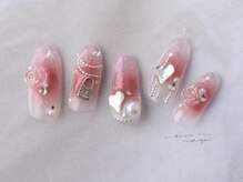 サンミーゴネイル 神戸店(Sunmego Nail)/チークネイル×ガーリーネイル